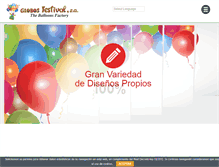 Tablet Screenshot of globosfestival.com